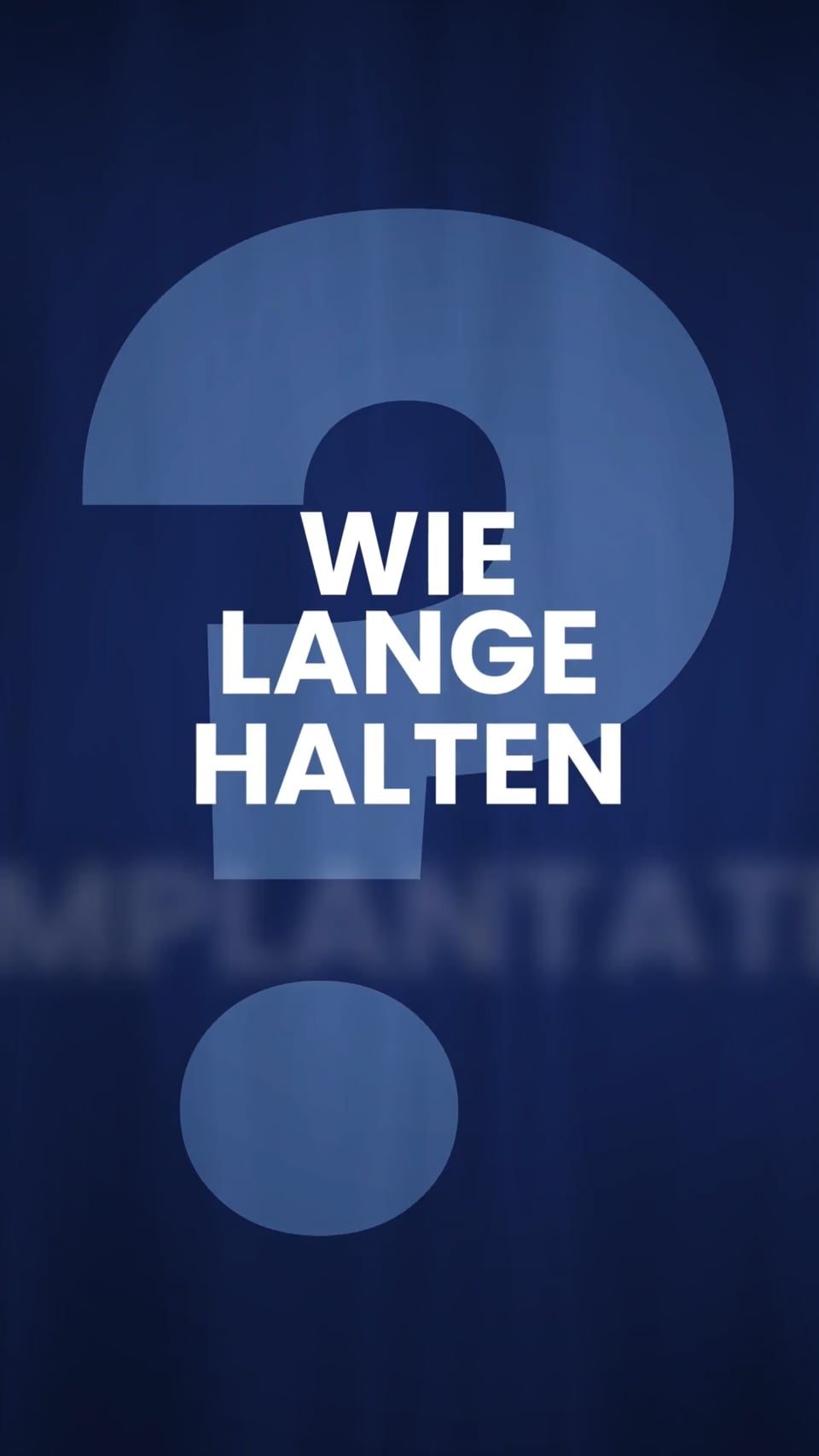 Standbild: Antwort auf die Frage, wie lange feste Zähne halten